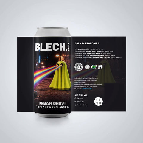 Blech.Brut Urban Ghost Triple IPA - Øl til døren