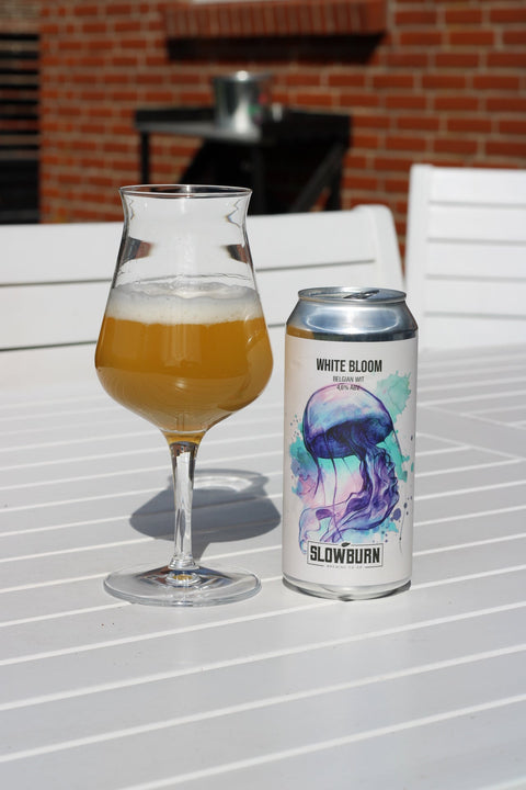 Slowburn White Bloom Witbier – Belgisk Witbier med Spelt & Hvede - Øl til døren